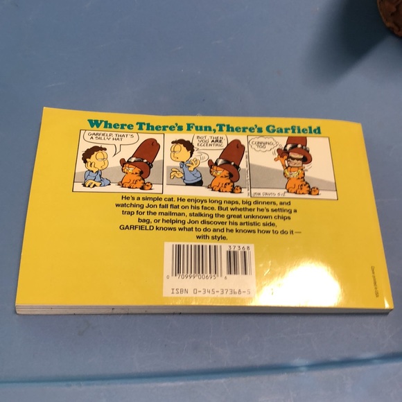 😊💗💗💗 Vintage Garfield Says a Mounthful Book His 21st Book By Jim Davis😊 - Picture 3 of 3